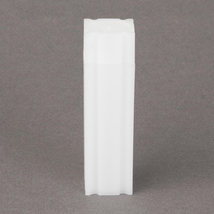 (10) Coinsafe Brand Square White Plastic (Dime) Size Coin Storage Tube Holders - £17.00 GBP