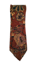 J G Hook Tie Mens Classic Style Silk Multicolor Browns Made in the USA 58&quot; X 4 &quot; - £11.86 GBP