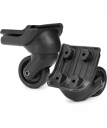 1 Pair Luggage Wheels Replacement,Mute Suitcase Wheel Repair Set, Black ... - $508.81 MXN