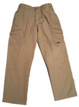 Tru-Spec Pants Khaki Tactical Military Rip-Stop Cargo Security Mens 34x32 - £11.89 GBP