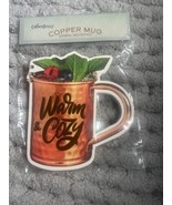 Small Spiral Notepad “Warm And Cozy”  On Mule Mug Shaped Stocking Stuffer - $8.79