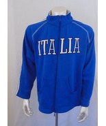 FM Italy Extra Extra Large Full Zipper Blue Cotton /Polyester Fleece Jacket - £10.89 GBP