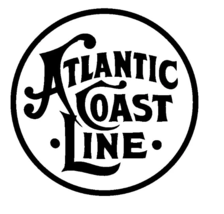 4&quot; atlantic coast line white bumper sticker decal usa made - £20.17 GBP