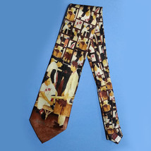 The Saturday Evening Post Men Tie Silk &quot;The Rookie&quot; by Norman Rockwell 1957 New - £34.63 GBP