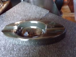 Zino Platinum Cigar Ashtray  9.5” Black Porcelain By Design New Orleans NIB image 4