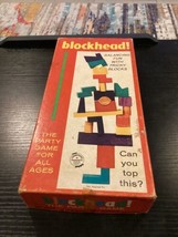 Vintage BLOCKHEAD Game 1954 SAALFIELD Are You A BLOCKHEAD? Party Game Wo... - $29.70