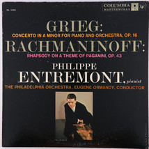 Grieg Rachmaninoff Piano Concerto Entremont Ormandy Rhapsody LP 6-Eye ML 5282 - $12.43