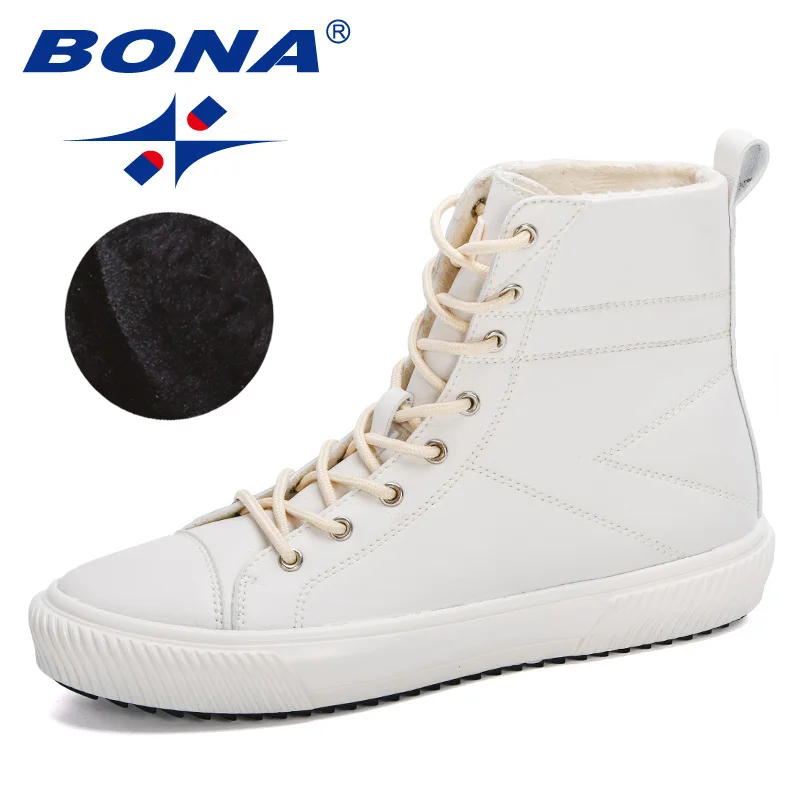 Best Sneakers BONA 2024 New Designers High Top Skated Shoes Mens Comfortable Pla - £79.67 GBP