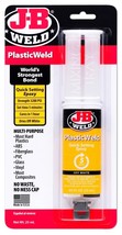 J-B Weld PlasticWeld 2 part EPOXY SYRINGE Plastic Glue Repair Weld JB 50132 - $30.55