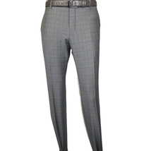 Men Suit BERLUSCONI Turkey Italian Wool 180's Glenn Plaid K230-12 Gray Blue image 9