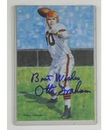 Otto Graham Signed 4x6 Goal Line Art Card GLAC Cleveland Brown Autograph... - $98.99