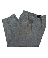 Jones New York Pants Womens 1X Black Linen Pull On Cropped Minimalist Co... - $49.53 CAD