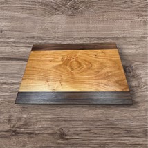Handcrafted Cutting Board 12x18 Cherry and Walnut Sleek Modern Rustic Ki... - $1,104.16 MXN