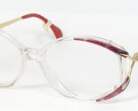 Vintage OWP 2201 436 CLEAR RED LILAC GOLD UNIQUE EYEGLASSES GLASSES 52-1... - $67.35