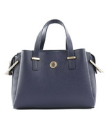TOMMY HILFIGER Womens Handbag Core Med Navy Size 8&quot; X 4&quot; X 12&quot; AW0AW07507 - £55.52 GBP