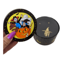 Vintage HALLOWEEN Witch Pin &amp; Earrings Jewelry 2002 Galerie w/tin - £14.38 GBP