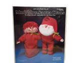 Vintage Valiant Christmas Mr &amp; Mrs Santa Claus Soft Sculpture Doll Craft... - $9.70