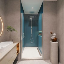 1-3/8&quot; Pivot Shower Door, 1/4&quot; Glass, Chrome 2872 - $313.99