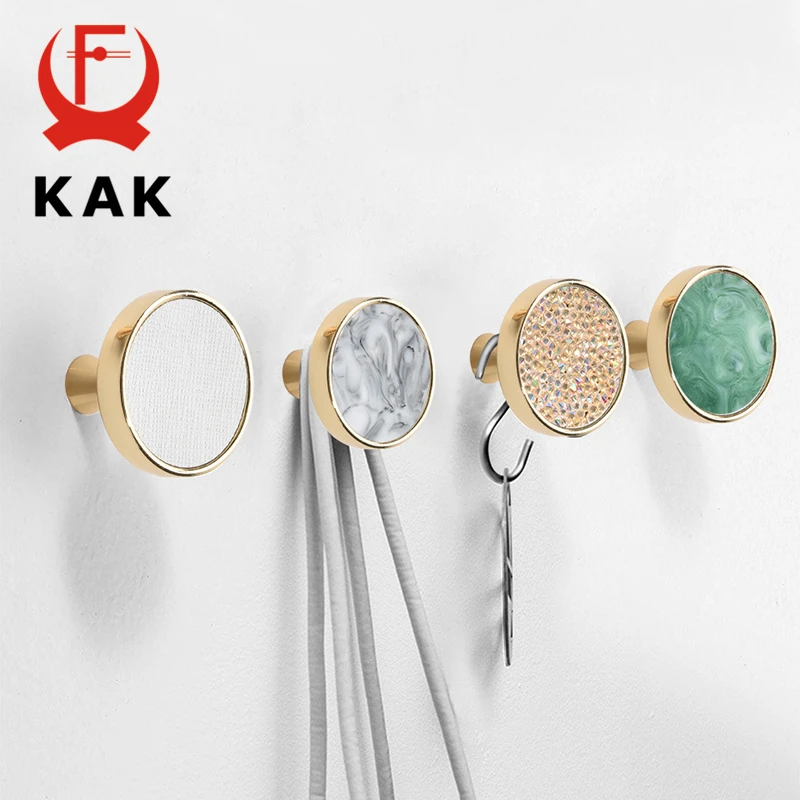 House Home KAK Fashion Wall Hooks Gold Cabinet Knobs and Handles Decorative Dres - $25.00