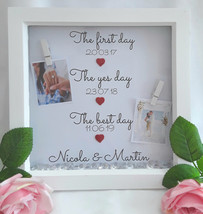 Personalised Wedding Frame, Personalised Box Frame,Engagement Gift - £18.89 GBP