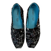 TOMS Women’s Size 6.5 Black Slip-On Shoes – Math & Science Print – EU 37 – VTG 2 - $32.00