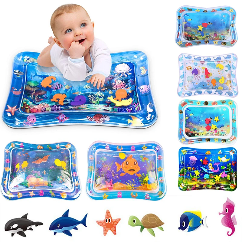  baby water mat pvc inflatable cushion infant toddler water play mat for children early thumb200