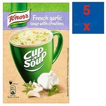 Knorr Goracy Kubek SOUP in a MUG: FRENCH GARLIC  soup -Pack of 5 - FREE ... - £8.69 GBP