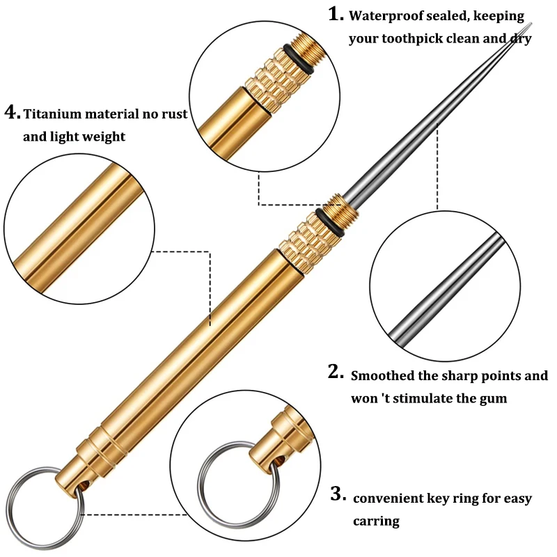 Sporting Titanium Outdoor Edc Portable Multi-Purpose TootAick Bottle Fruit Fork  - £23.62 GBP