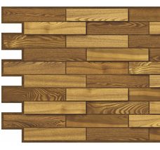 Dundee Deco GRAZPG7119 Brown Faux Wood PVC 3D Wall Panel, 3.2 ft X 1.6 ft (98cm  - £7.30 GBP+