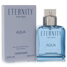 Eternity Aqua by Calvin Klein Men Cologne New Fragrance In Box 3.3 / 3.4 oz EDT - £25.25 GBP