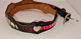 Dun Dee Womens Western Heart Belt w/ Buckle &amp; Tip Size 30 Made in Texas USA - £9.83 GBP