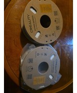 Lot of 2 Creality Hyper Series PLA 3d printer Filament. 2 White,  - $54.13 CAD