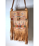 Vintage Ethnic leather messenger bag, Handmade tribal bag , ethnic shoul... - $284.48 CAD
