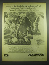 1968 Qantas Airline Ad - can&#39;t tell a paw paw from Passionfruit - £14.55 GBP