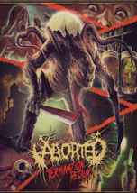 ABORTED Termination Redux FLAG CLOTH POSTER DEATH METAL - £15.63 GBP