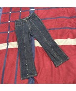 70s dark wash grommet jeans  Vintage Fubu The Collection boot cut  Women... - £95.51 GBP