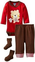 Boy&#39;s 3-6 Months Teddy Bear 3-piece Shirt, Pants and Booties Set - $145.66 MXN