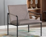 Maison Arts Steel Frame Leather Accent Chair Mid Century Modern Lounge, ... - $129.96