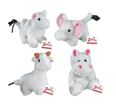 Fleecy Friends Soft Squeaker Dog Toy Camel Hippo Elephant Llama or Set of 4 Toys - $8.26+