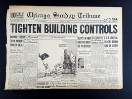 Tighten Building Controls 1946 Old Newspaper Chicago Tribune Apr 21 - £4.75 GBP