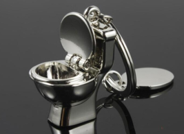 1pc Silver Toilet Key Chain,Friendship Key Ring,Best Friends Key chain,Souvenirs - £6.64 GBP