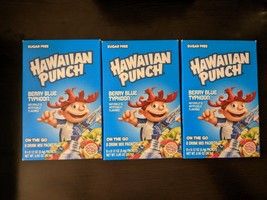 3-PACK Hawaiian Punch Berry Blue Typhoon Drink Mix Sugar Free SAME-DAY Shipping - £7.82 GBP