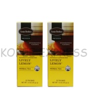 Farmer Brothers Premium: Lively Lemon Hot Tea - 2 boxes/50 tea bags - Herbal Tea - £13.43 GBP