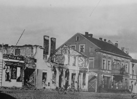 Buildings damaged by Russians in Tapiau East Prussia World War I 8x10 Photo - £6.96 GBP
