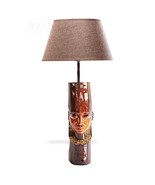 West African Dainty Face in Teak Wood Hand carved Home D�cor Table Lamp - $450.00