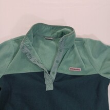 Columbia XL4503 Women's M Benton Springs Snap Fleece Pullover Green Sweatshirt image 11