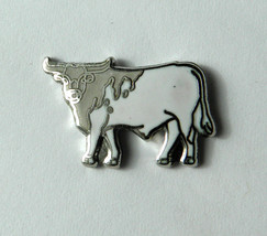 Tx Texas Longhorn Cattle Bull Lapel Pin Badge 3/4 Inch - £4.50 GBP