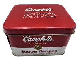 Campbell&#39;s Souper Recipe Tin VTG Makes Everything M&#39;m! M&#39;m! Better SHIPS FAST - £9.47 GBP
