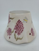 Ceramic Jar Candle Shade Home Interiors Lilacs And Butterflys - $9.90