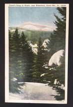 Camel&#39;s Hump in Winter near Waterbury Vermont VT Green Mountains Postcard - £4.76 GBP